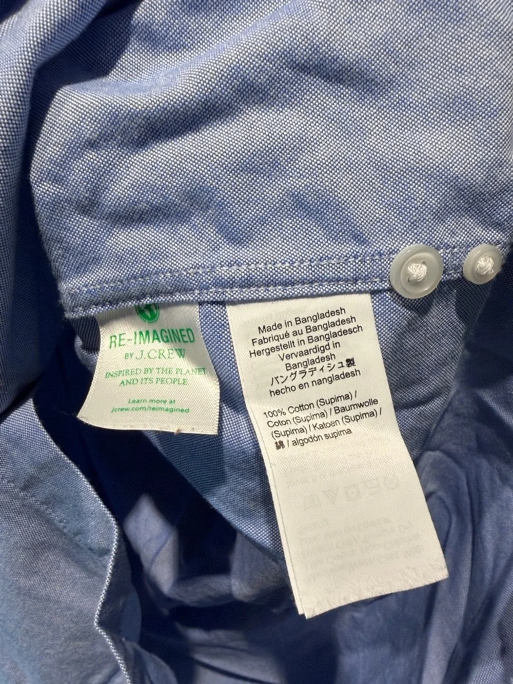 J. Crew Ludlow Classic Light Blue Men's Button-Down Dress Shirt